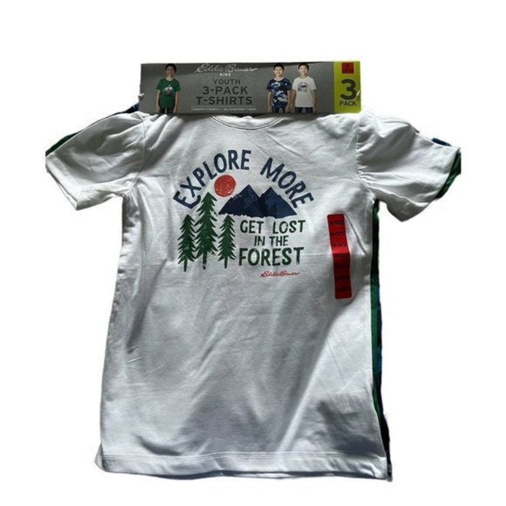 Eddie Bauer youth‎ size M-10/12 3-pack of t-shirts NWT